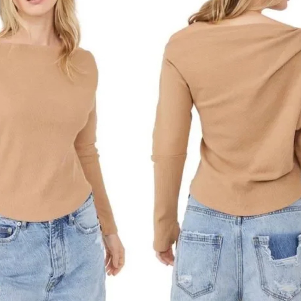 We the Free Fuji Off the Shoulder Thermal Top size Medium - Picture 2 of 6